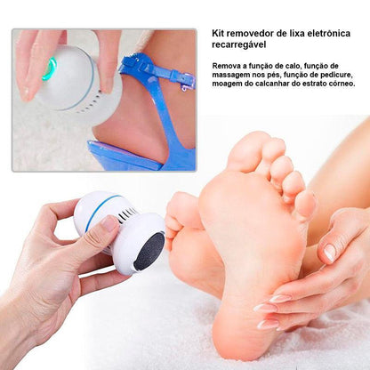 Removedor de Calos Elétrico para os Pés: Ferramenta de Pedicure Eficiente e Confortável - Loja Universo 4V