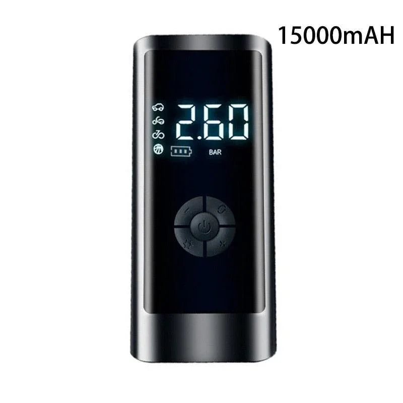 Compressor de Ar de Carro sem Fio 15000mAh: Inflação Rápida e Display Digital - Loja Universo 4V