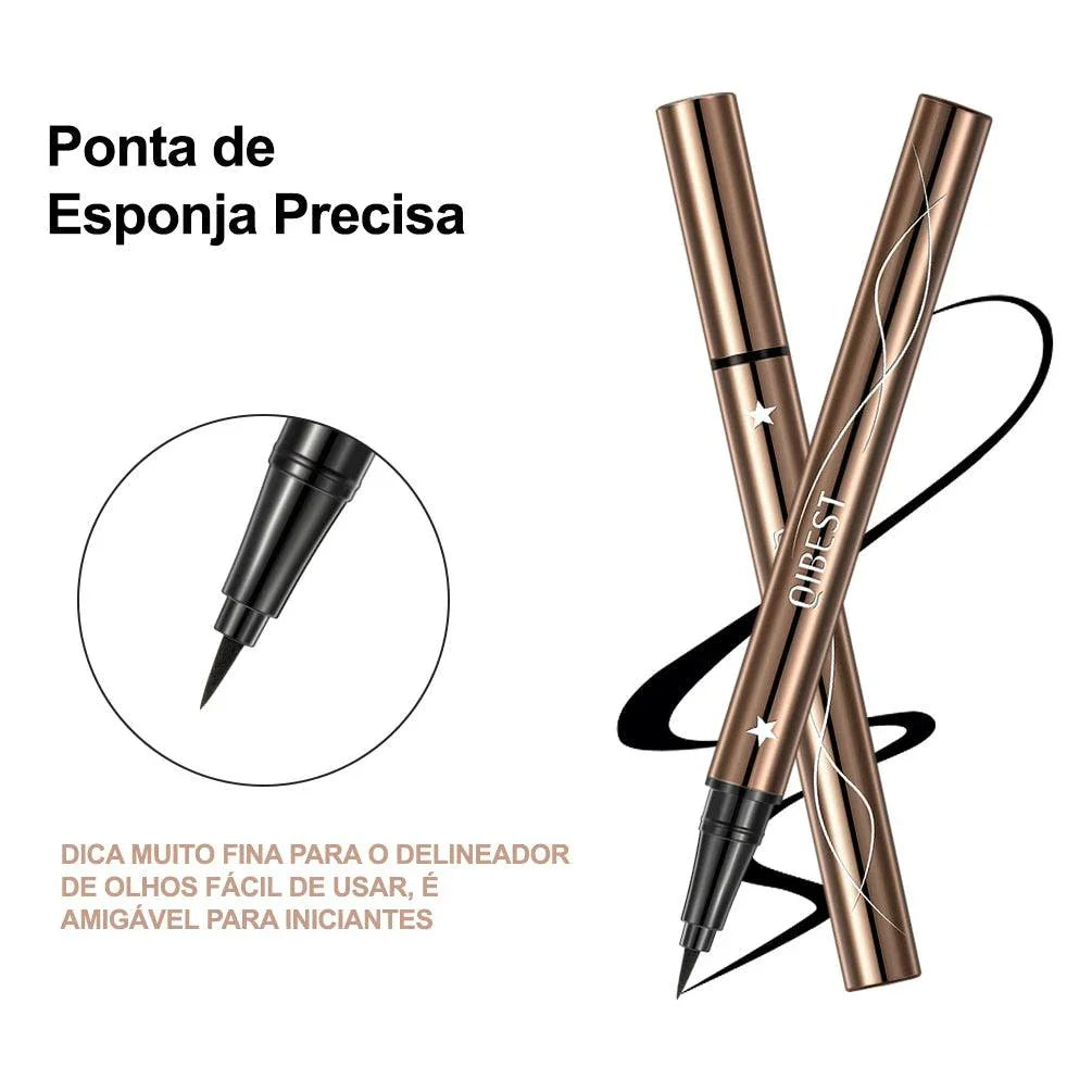 Lápis Delineador Líquido Preto à Prova d'Água: Longa Duração para um Olhar Perfeito - Loja Universo 4V