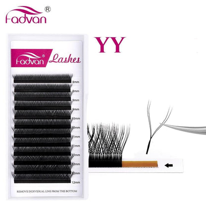 Extensão de Cílios em Forma YY: Volume 2D/3D para um Olhar Deslumbrante - Loja Universo 4V