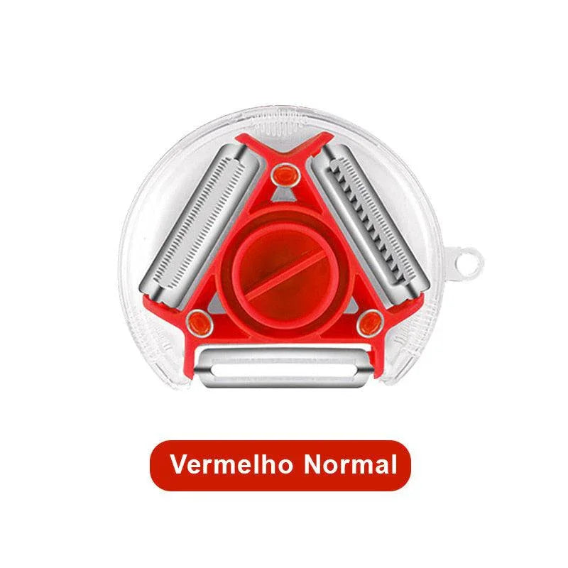 Descascador Multifuncional Três em Um: Rale e Descasque com Facilidade - Loja Universo 4V