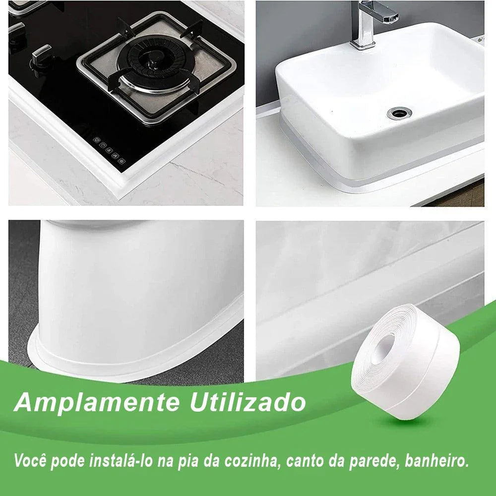 Tiras de Vedação à Prova d'Água: Proteção Eficiente para Banheiro, Pia e Cozinha! - Loja Universo 4V