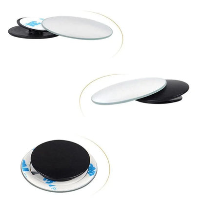 Espelho de Vidro de Ponto Cego de Carro: Visão Traseira em 360 Graus com Ângulo Lateral Amplo - Loja Universo 4V