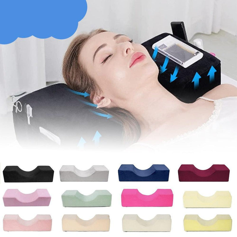 Travesseiro Profissional Suporte de Pescoço para Salão de Maquiagem: Conforto e Ergonomia para Clientes Relaxados!