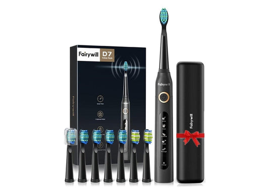 Escova de Dentes Elétrica à Prova d'Água: Limpeza Eficiente com Recarga USB - Loja Universo 4V