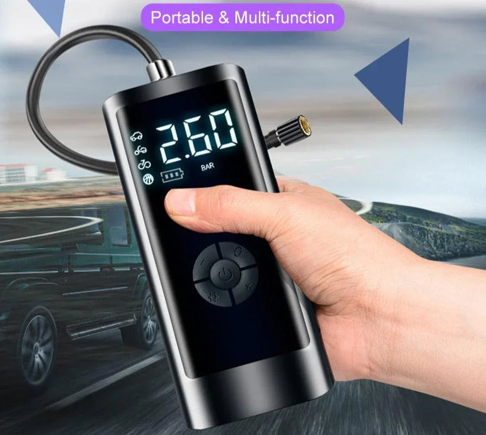 Compressor de Ar de Carro sem Fio 15000mAh: Inflação Rápida e Display Digital - Loja Universo 4V