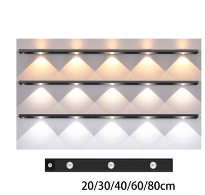USB recarregável Motion Sensor LED Light: Iluminação Sem Esforço, Sem Fiação! - Loja Universo 4V