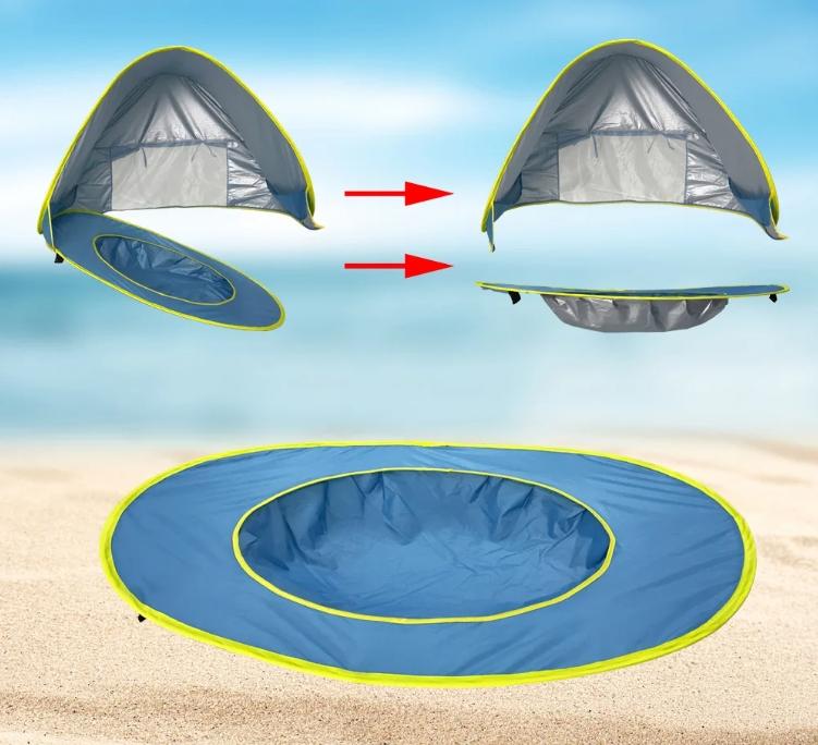 Tenda portátil da praia do bebê com Proteção UV Sun Shelter - Loja Universo 4V