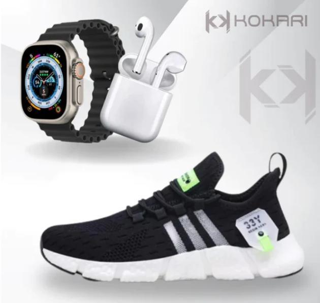 New 11 Kit IWO ULTRA Série 8 + Tênis Tenis Pro + Fone Bluetooth Airdots: Tecnologia e Estilo em um Único Pacote - Loja Universo 4V