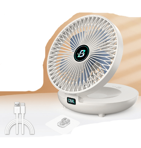 Ventilador Portátil Dobrável: Refresque-se em qualquer lugar com este acessório compacto e conveniente, perfeito para viagens e dias quentes!