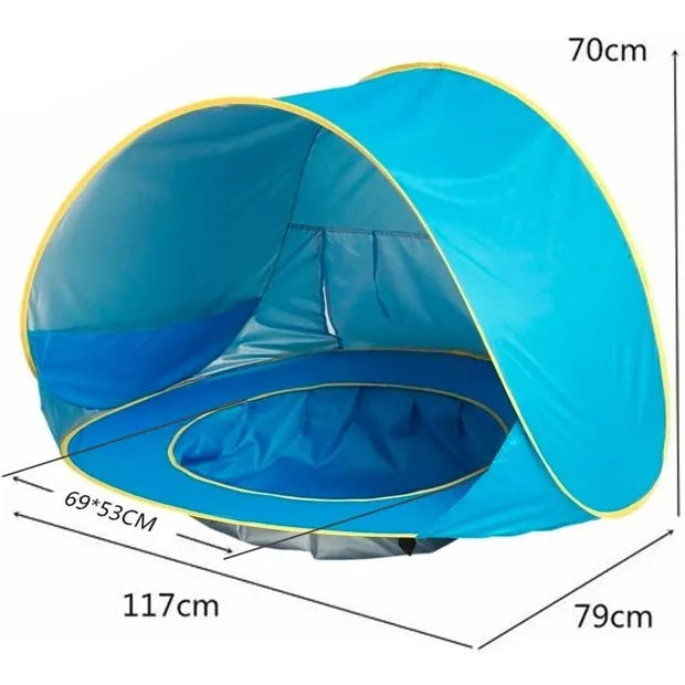 Tenda portátil da praia do bebê com Proteção UV Sun Shelter