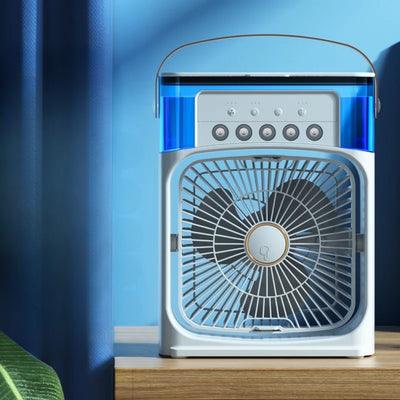 Mini Ar Condicionado e Umidificador Portátil 4 em 1 Fresh Wind: Conforto Personalizado em Qualquer Lugar - Loja Universo 4V